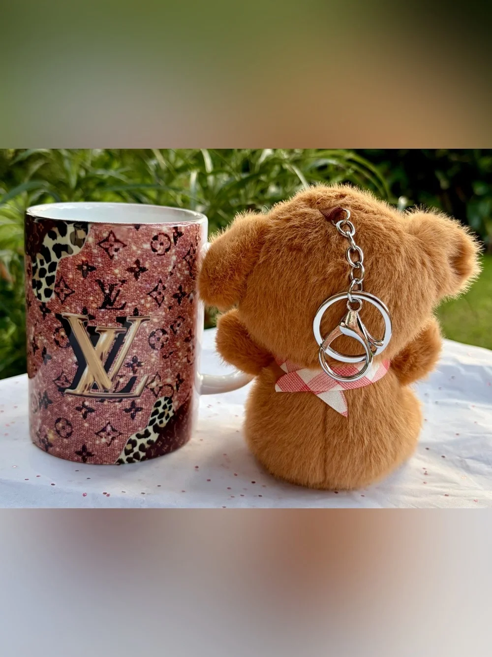 NEW LARGE Plush Brown Soft Puppy Keychain, Backpack Charm, Bag Charm  For Kids